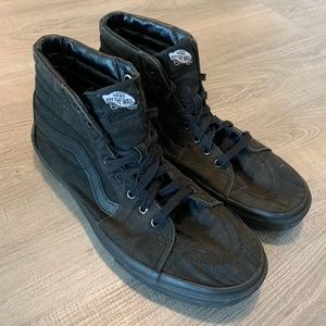 Vans Hi Tops All Black